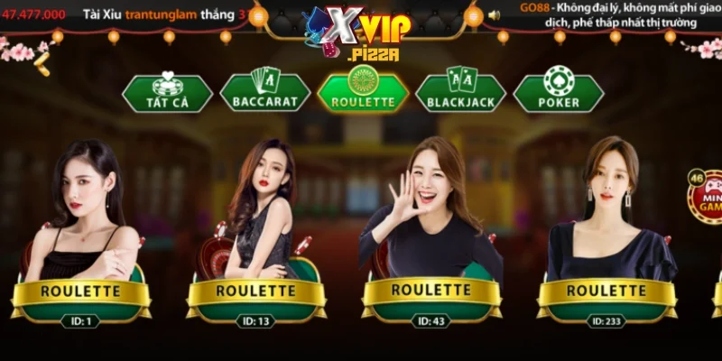 Sảnh chơi Live casino